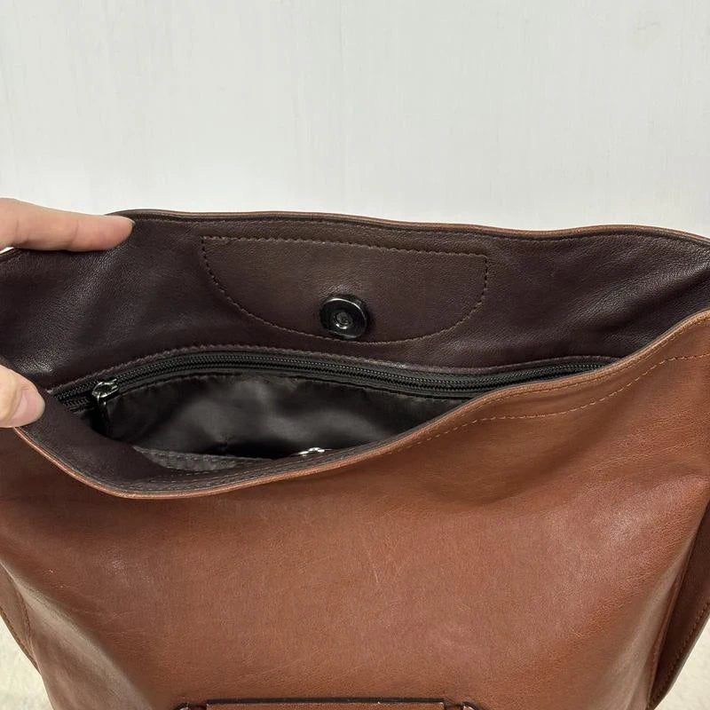 Longchamp 3D brown cognac leather bag - view 10