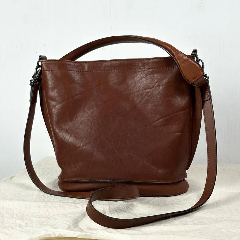 Longchamp 3D brown cognac leather bag - view 7