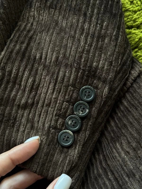 Peserico chocolate viscose cotton silk velvet blazer - view 3