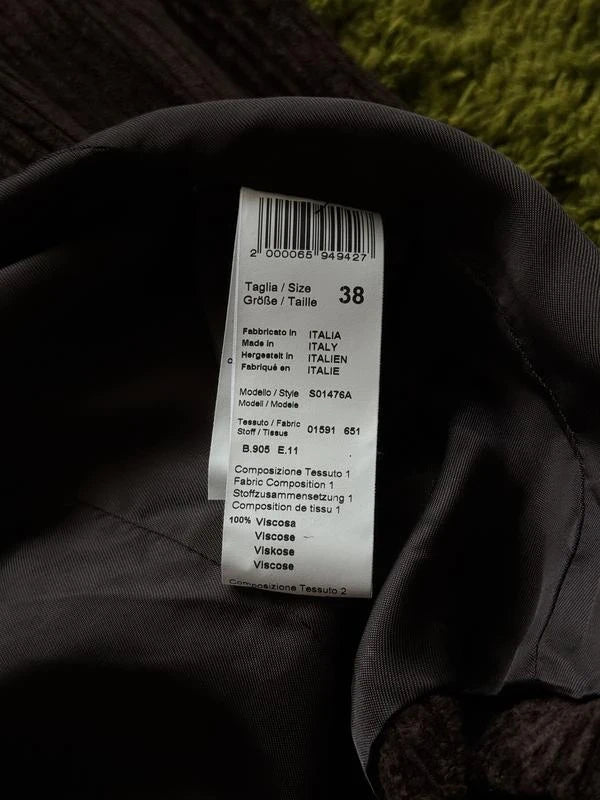 Peserico chocolate viscose cotton silk velvet blazer - view 5