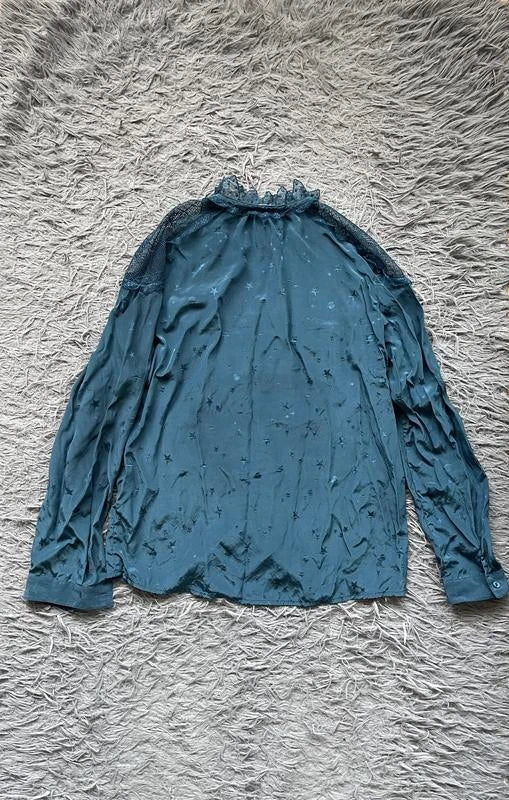 Zadig & Voltaire deluxe silk blouse with lace - view 2