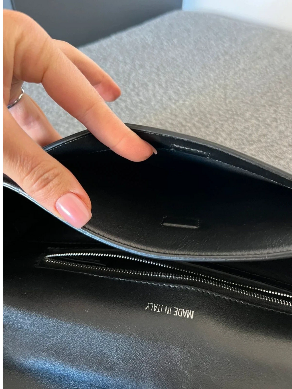 Zadig & Voltaire optimiste + clique black leather bag - view 16