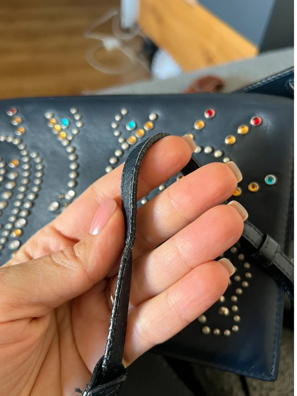 Zadig & Voltaire optimiste + clique black leather bag - view 18