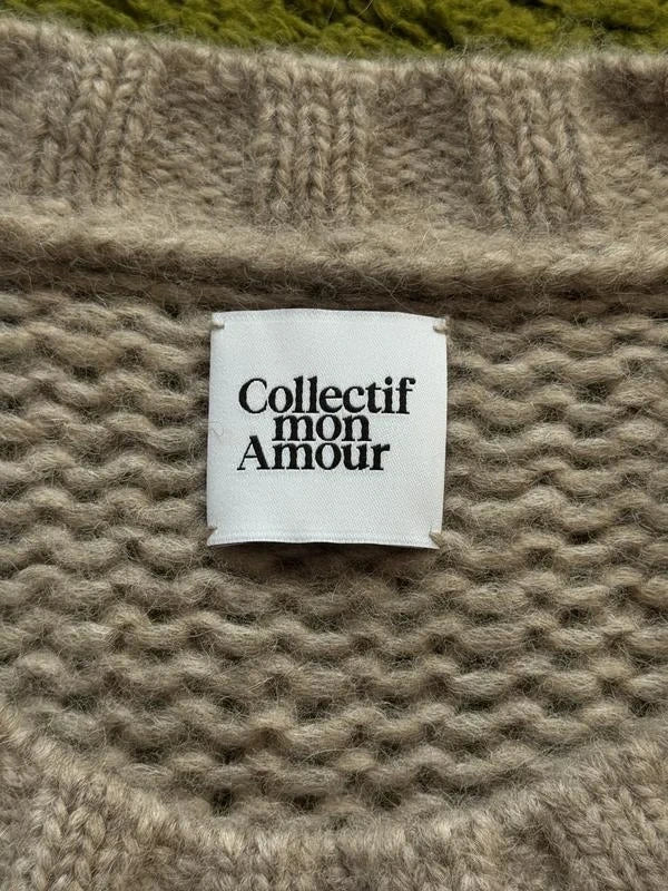 Collectif Mon Amour beige baby alpaca sweater - view 2