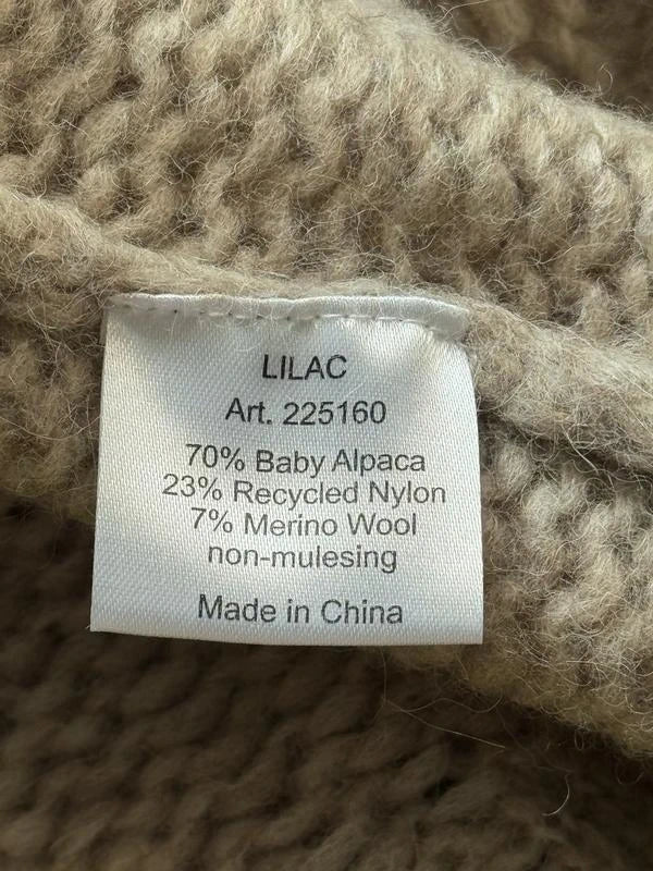 Collectif Mon Amour beige baby alpaca sweater - view 3