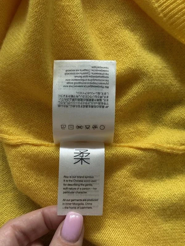 Lisa Yang yellow cashmere cardigan - view 6