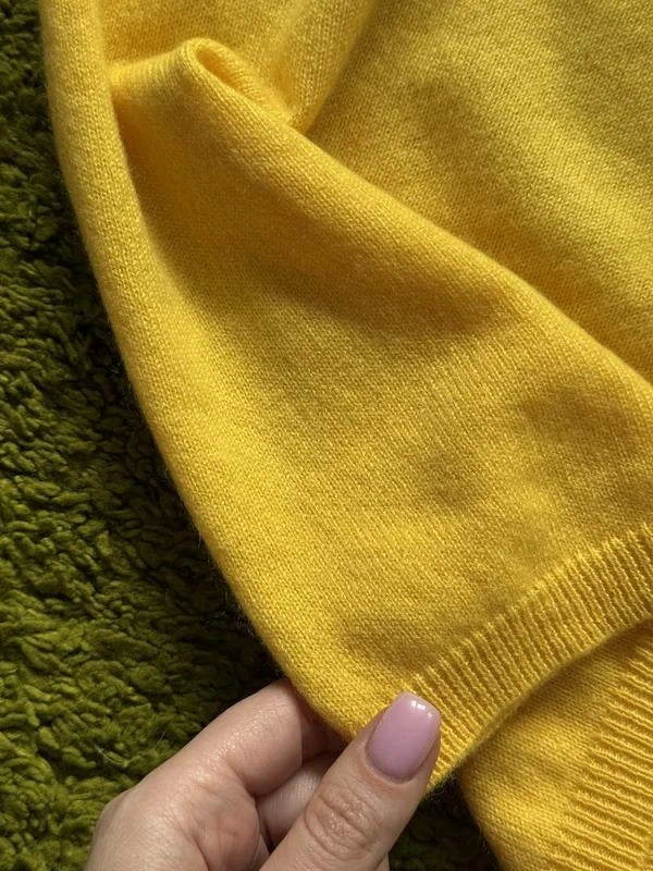 Lisa Yang yellow cashmere cardigan - view 2