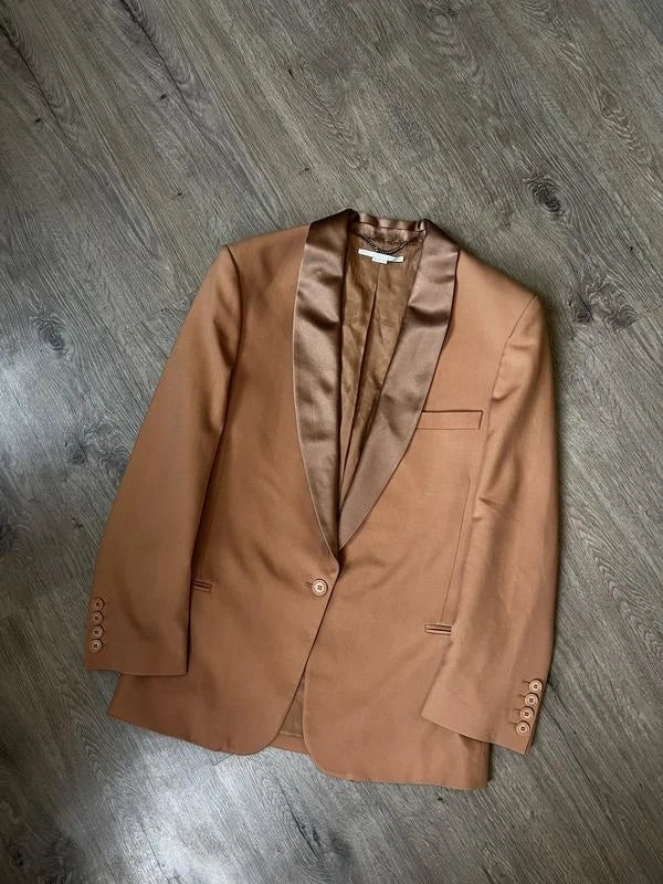 Stella McCartney brown caramel wool blazer