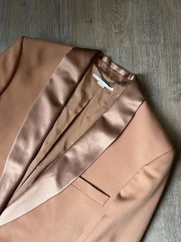Stella McCartney brown caramel wool blazer - view 2