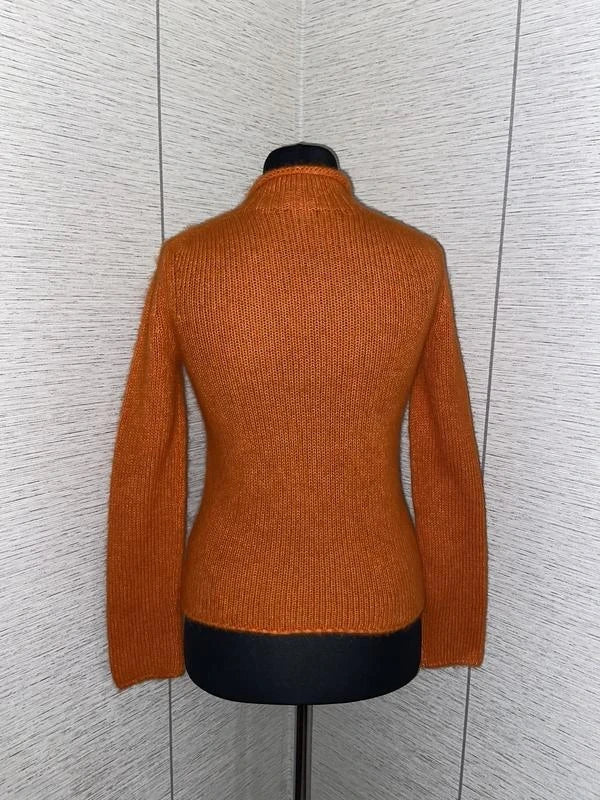 Theory baby alpaca orange sweater - view 4