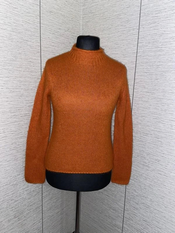 Theory baby alpaca orange sweater