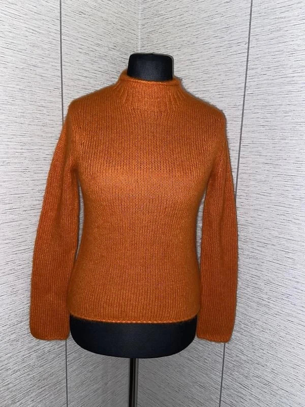 Theory baby alpaca orange sweater - view 2