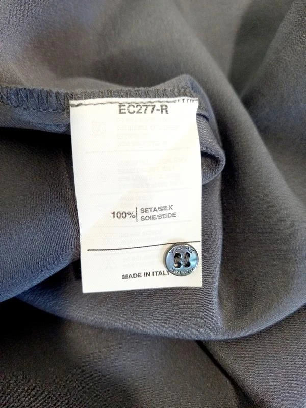 Walter Voulaz new black grey silk shirt - view 5