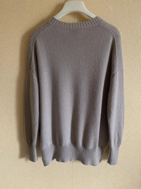 Allude beige cashmere jumper sweater - view 2