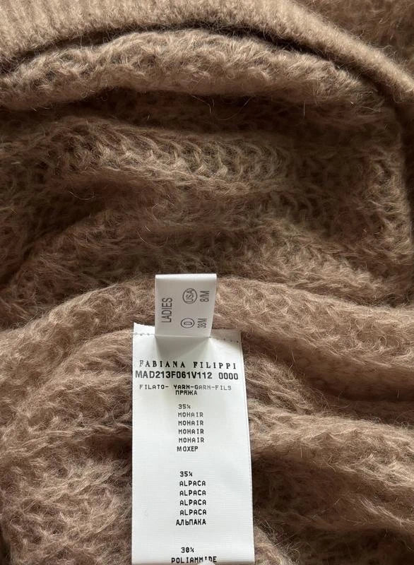 Fabiana Filippi beige mohair alpaca sweater - view 5