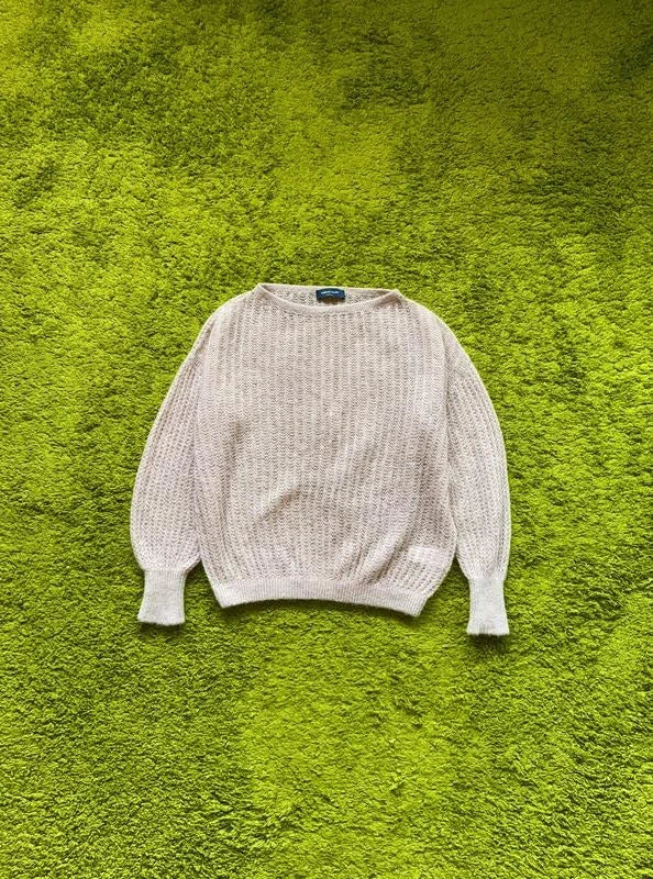 Fabiana Filippi beige mohair alpaca sweater