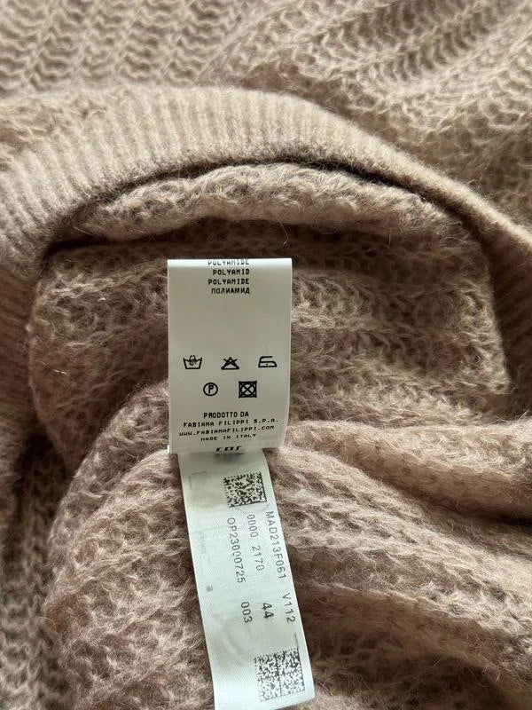 Fabiana Filippi beige mohair alpaca sweater - view 6