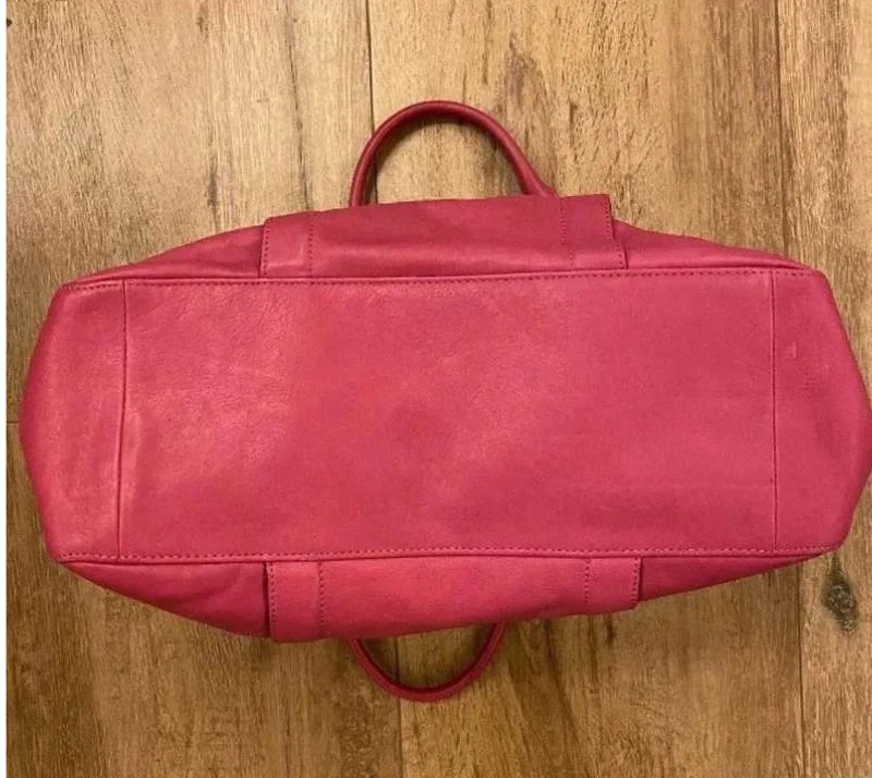 Longchamp 3D big pink leather bag - view 3
