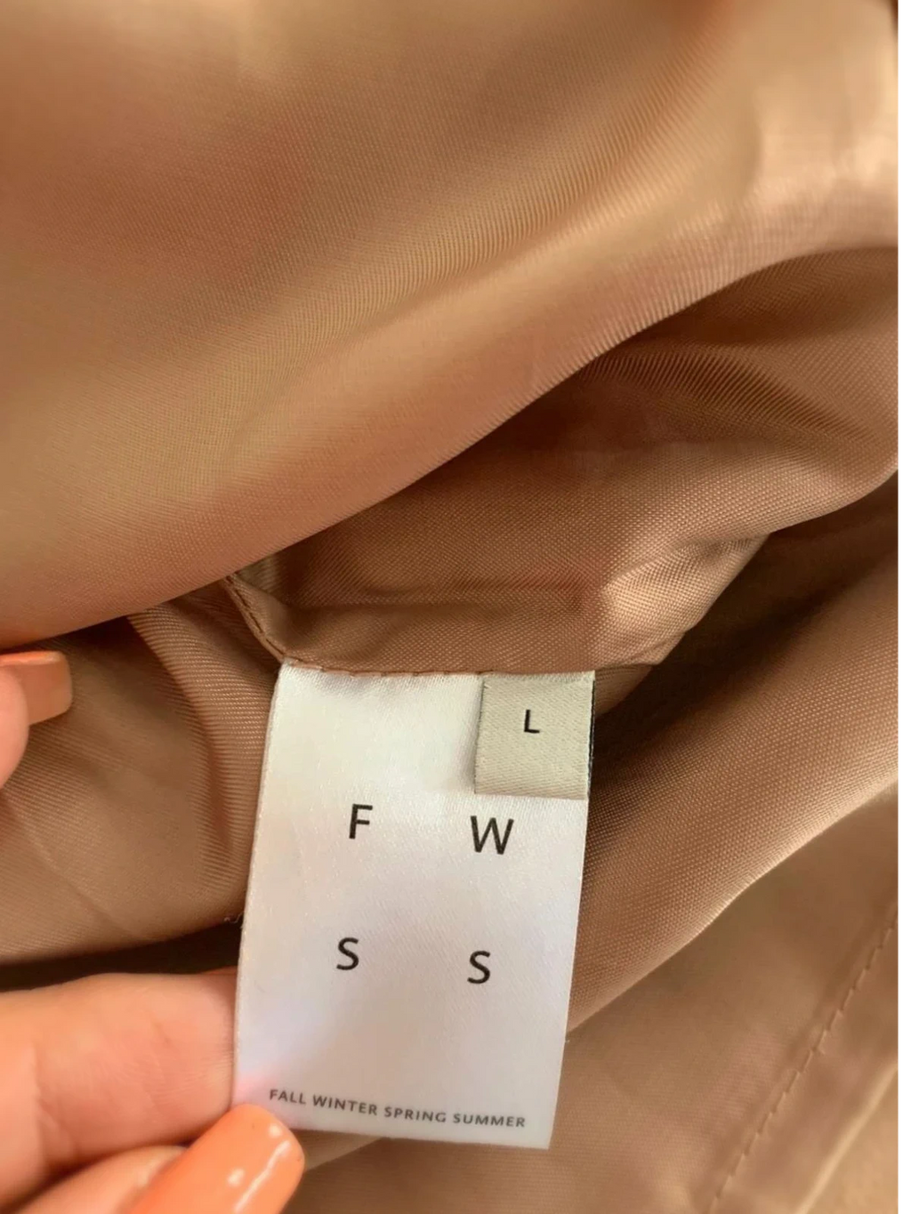 FWSS beige suede leather t-shirt - view 3