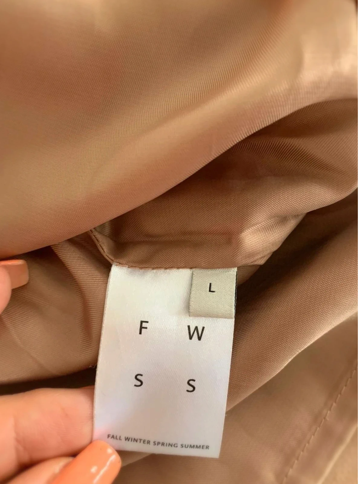 FWSS beige suede leather t-shirt - view 3