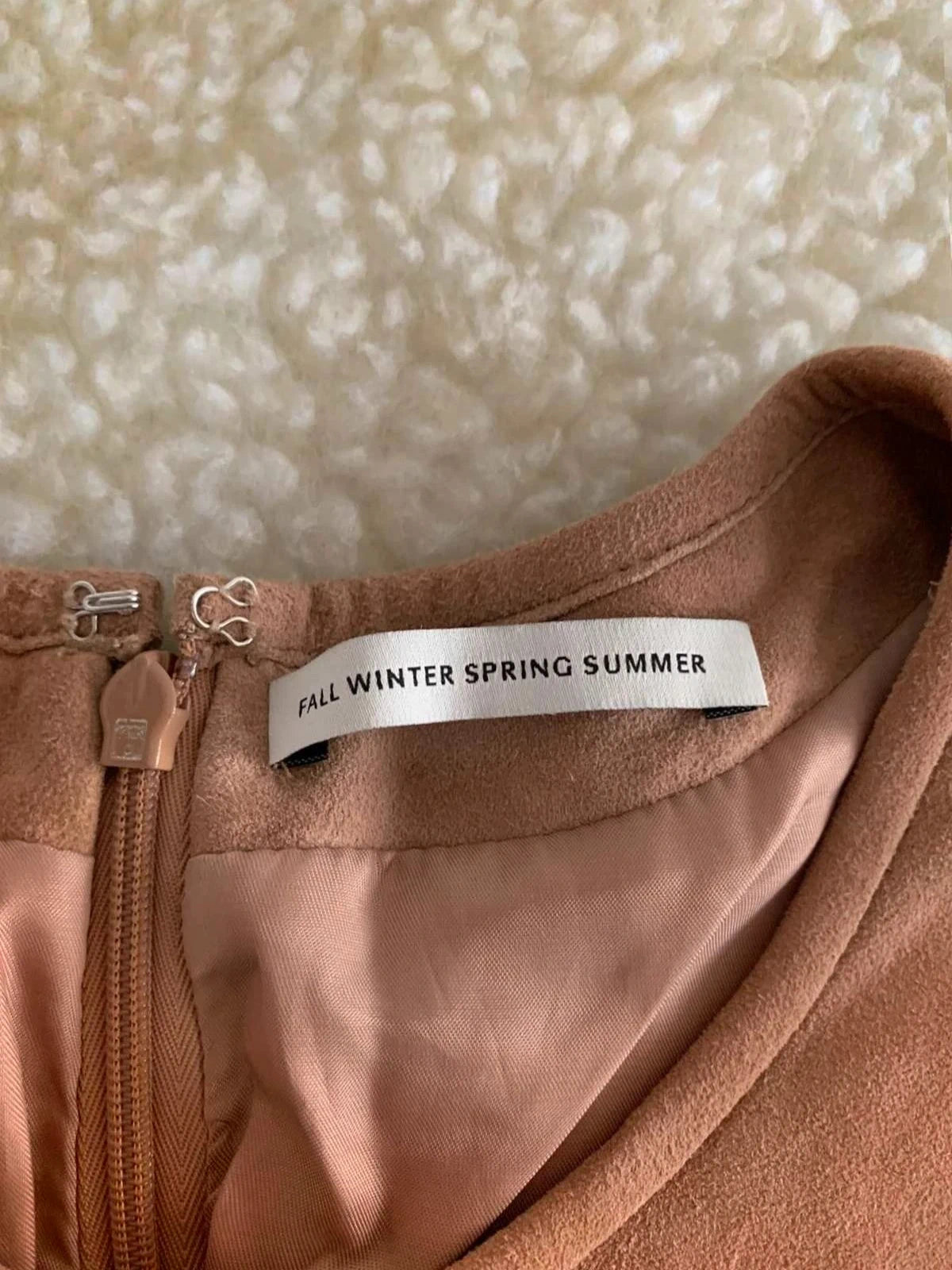 FWSS beige suede leather t-shirt - view 2