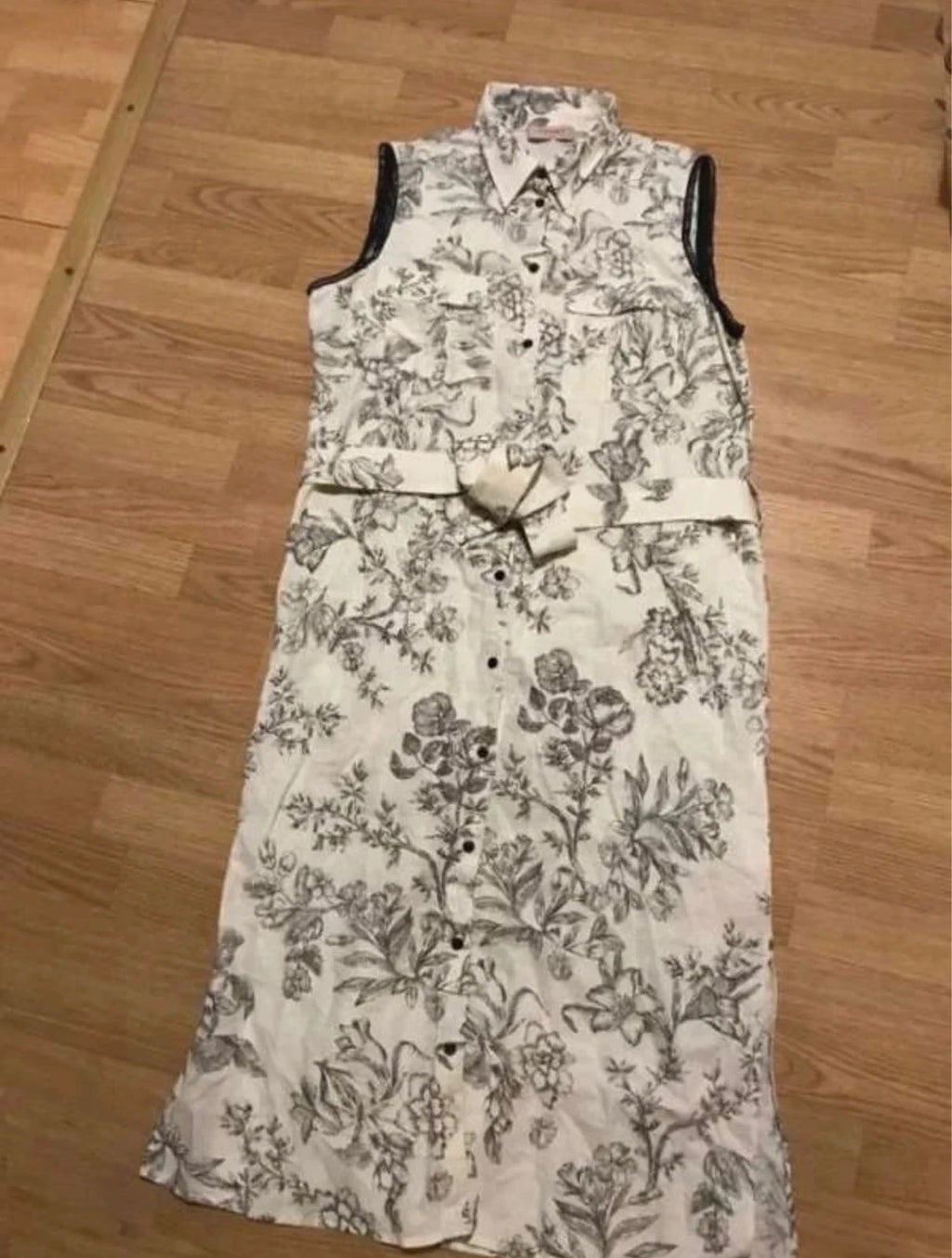 Twin Set linen belted long dress