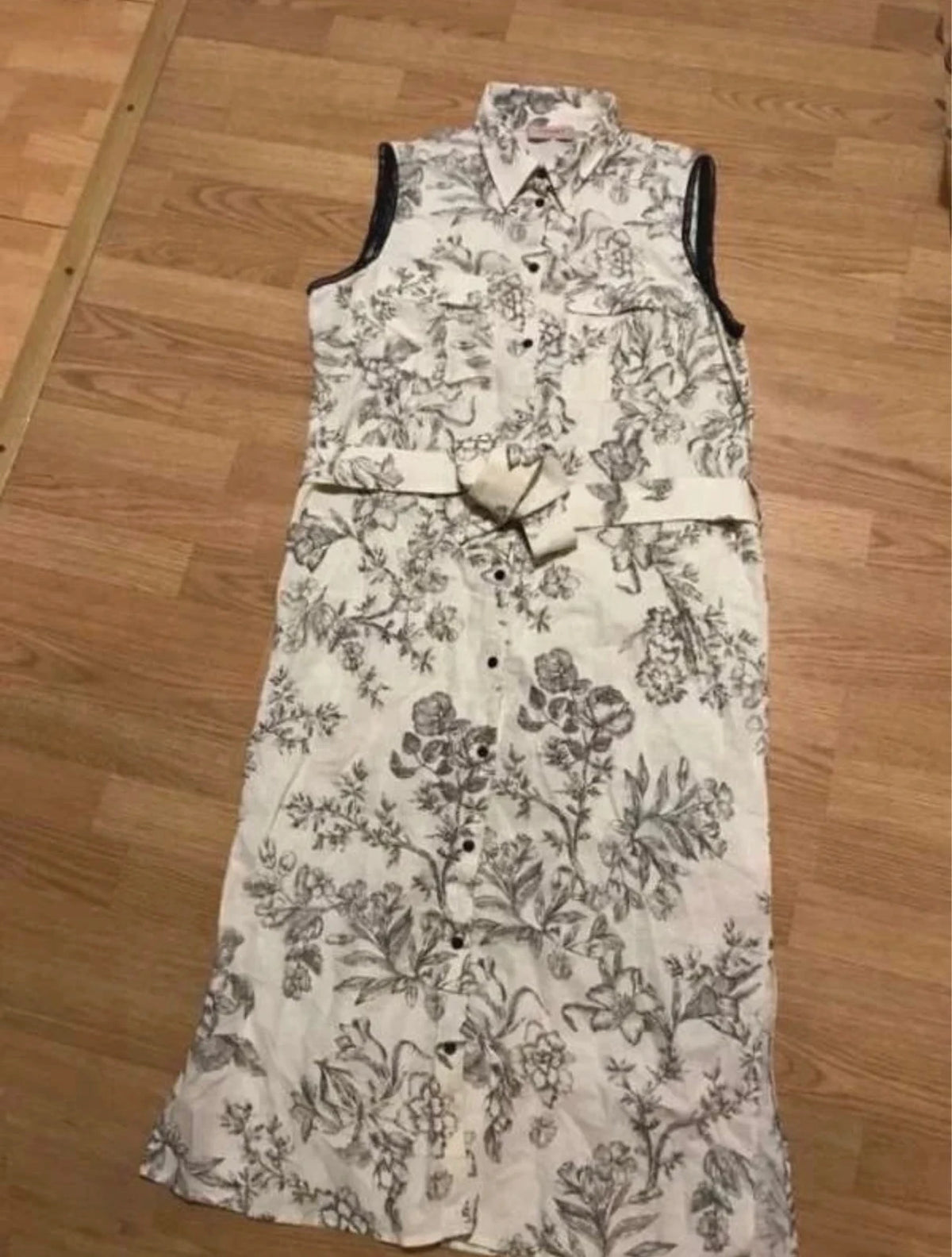 Twin Set linen belted long dress