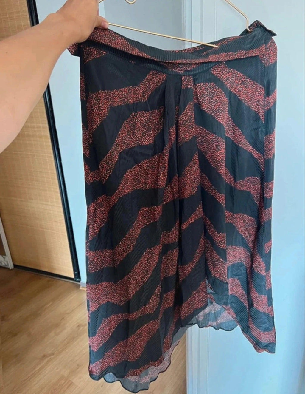 Isabel Marant viscose silk long asymmetric skirt - view 6