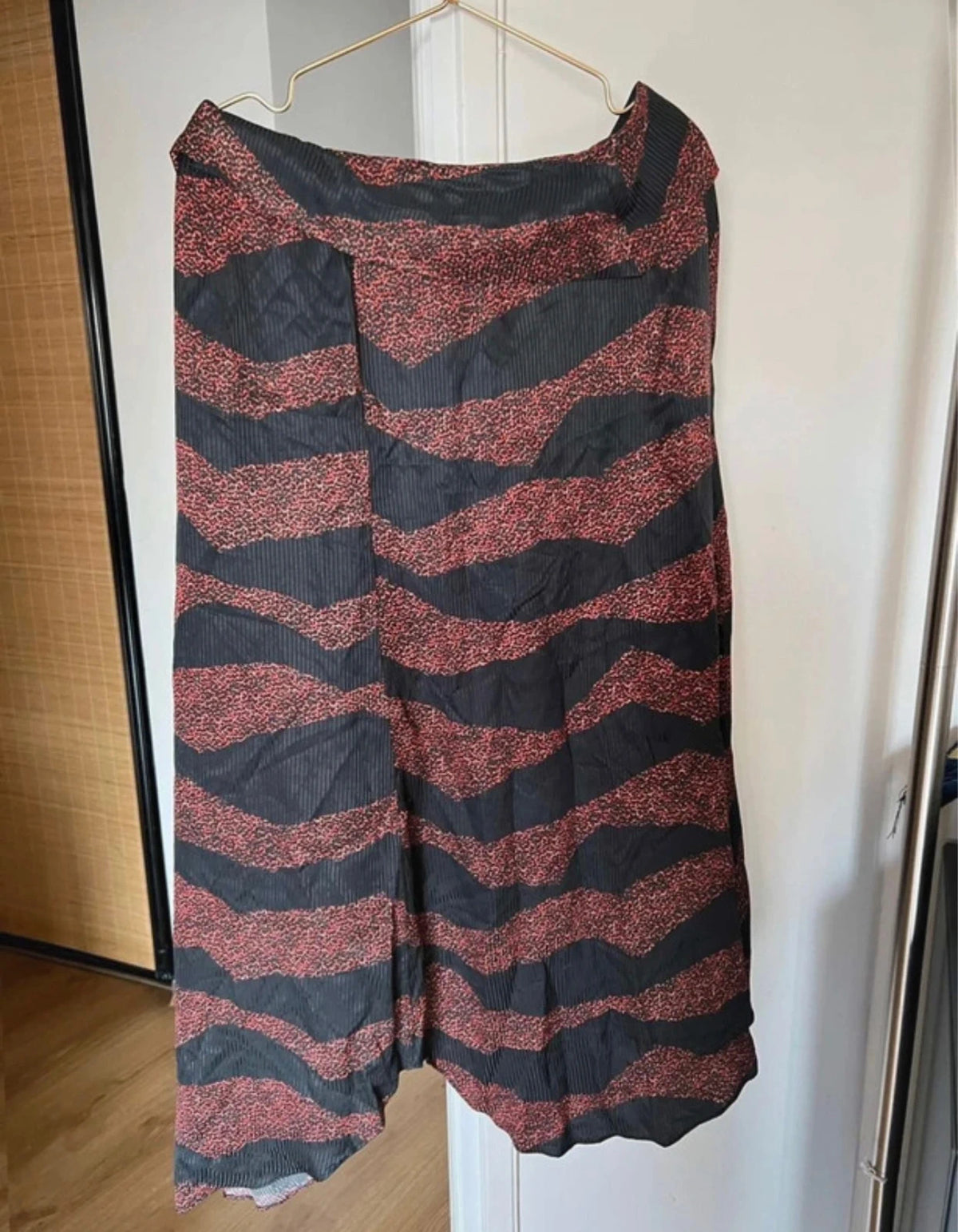 Isabel Marant viscose silk long asymmetric skirt - view 7