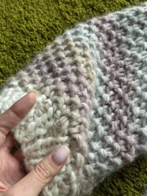 Maiami alpaca knitted cardigan pastel colours - view 2