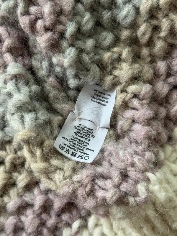 Maiami alpaca knitted cardigan pastel colours - view 6