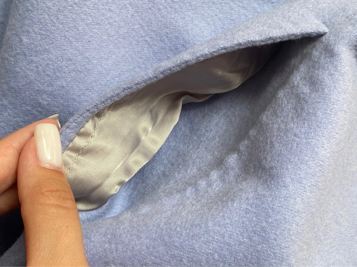 Joseph Jelia light blue double face wool silk shirt jacket - view 9