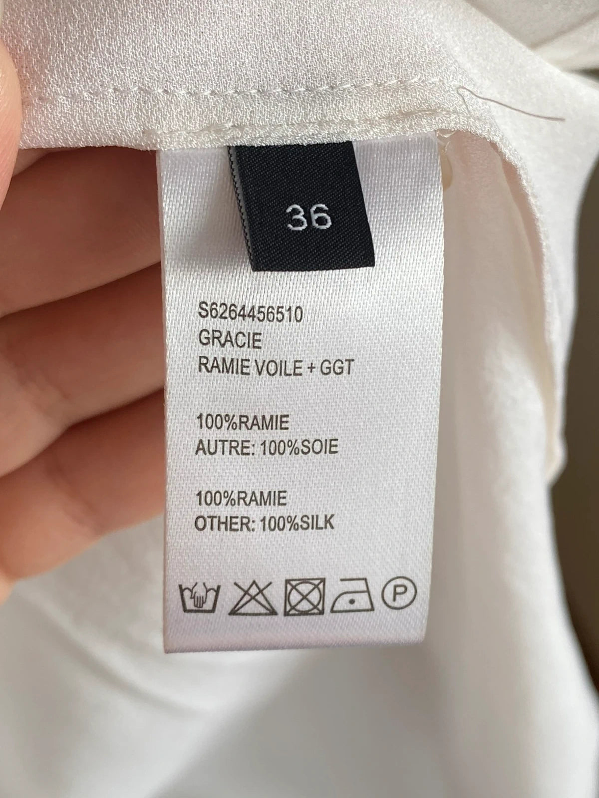 Joseph ramie silk white shirt - view 5