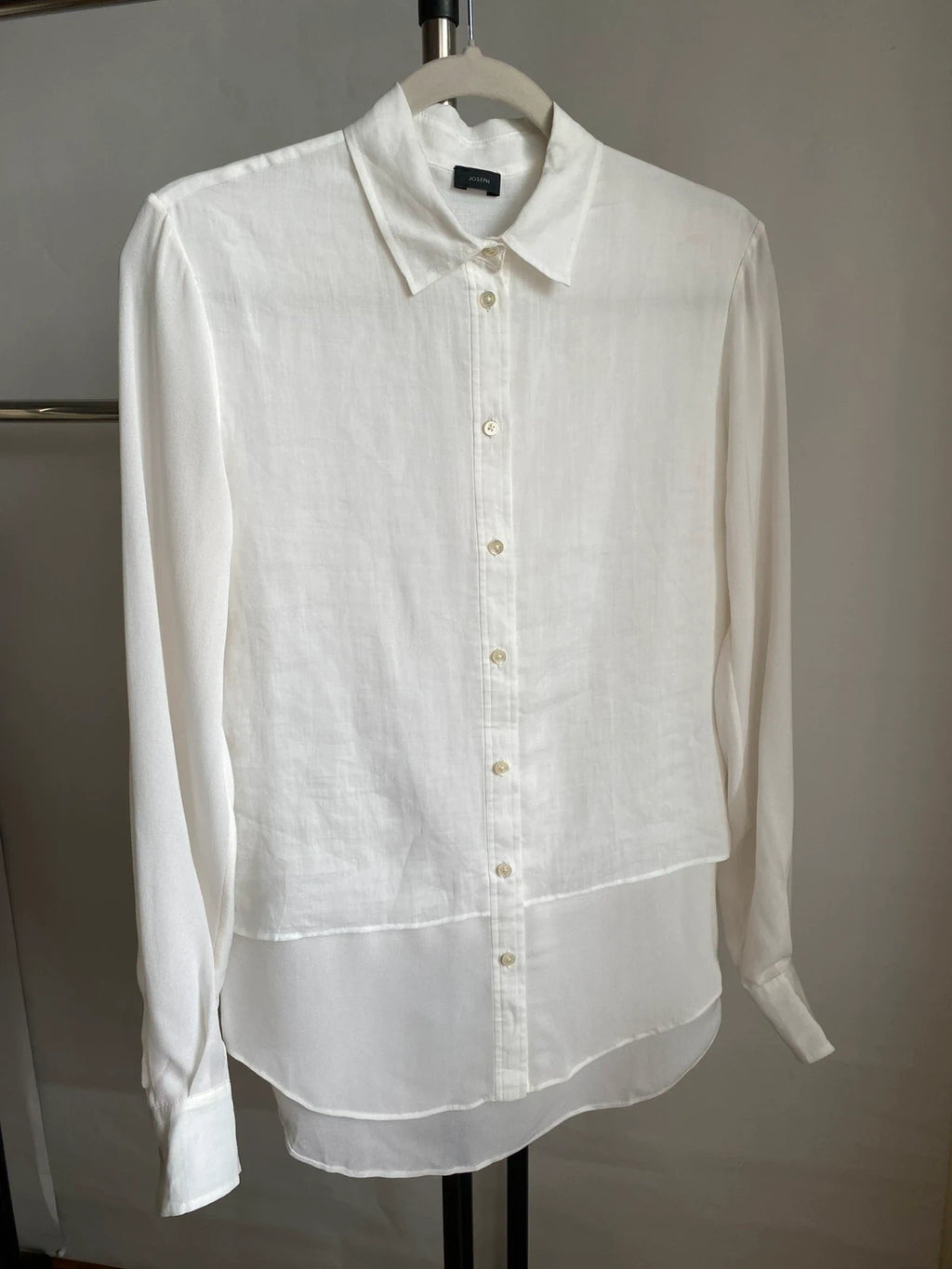 Joseph ramie silk white shirt