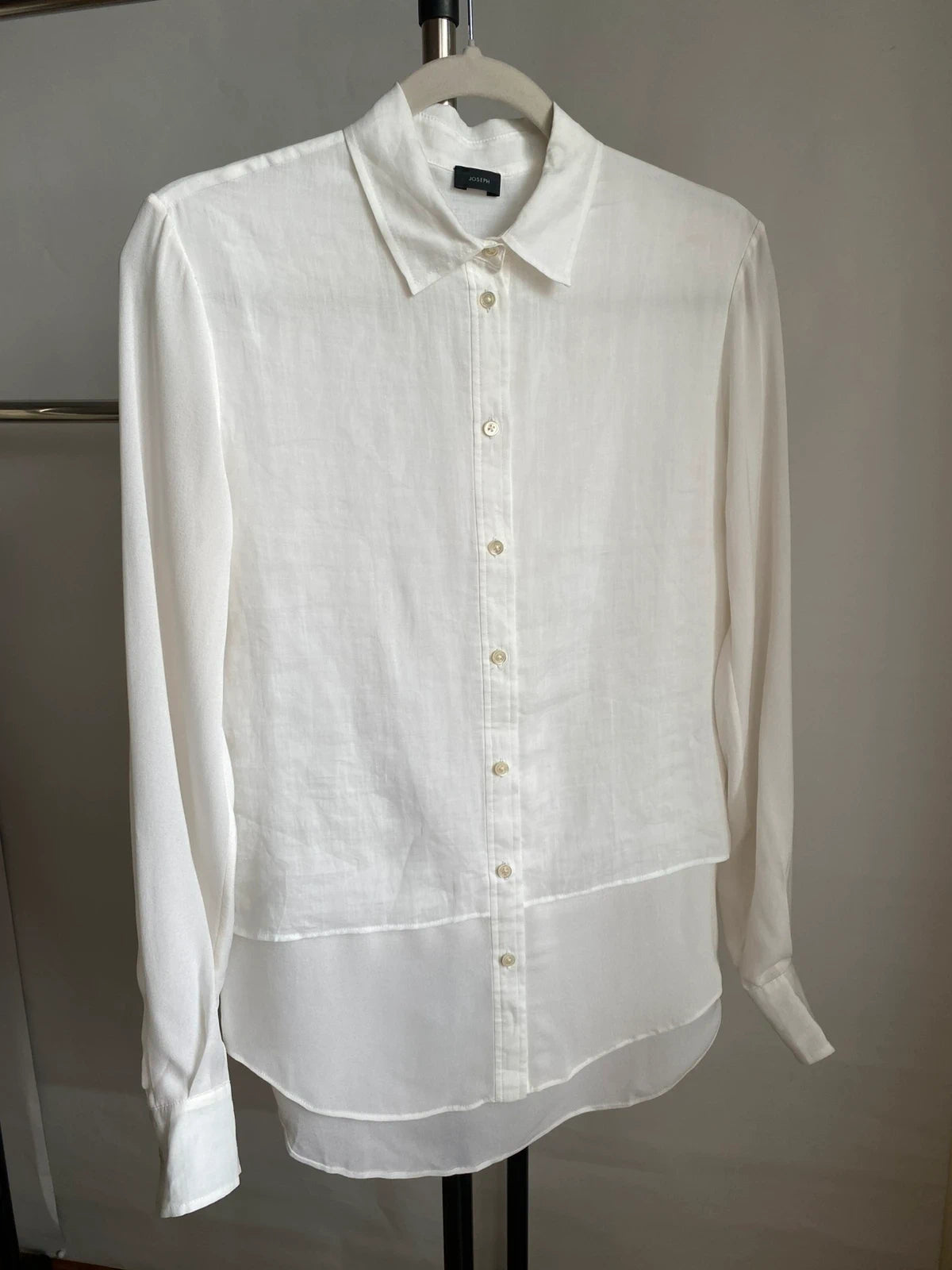 Joseph ramie silk white shirt