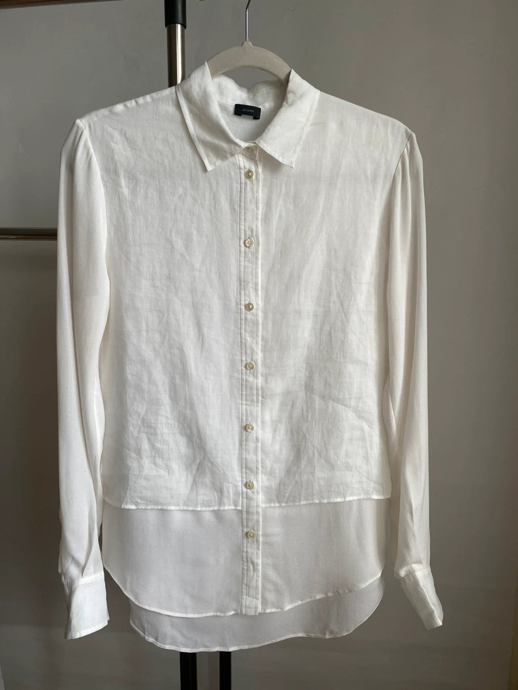 Joseph ramie silk white shirt - view 8
