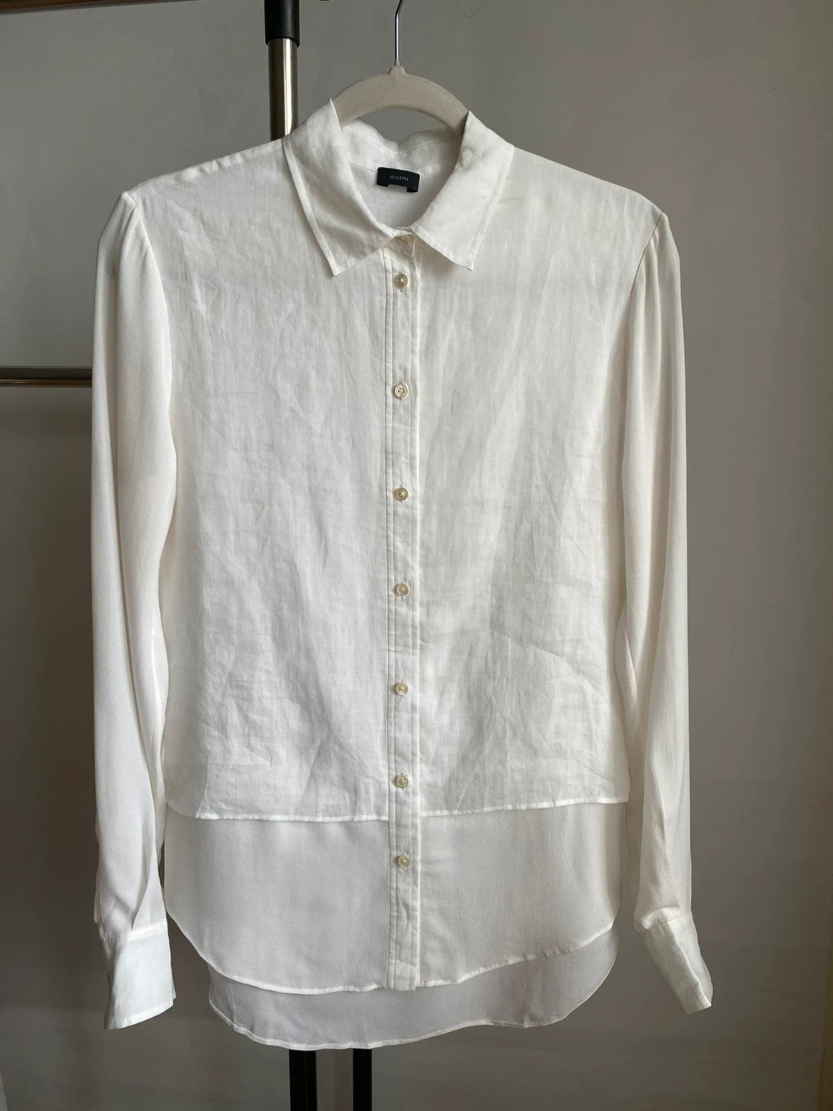 Joseph ramie silk white shirt - view 8