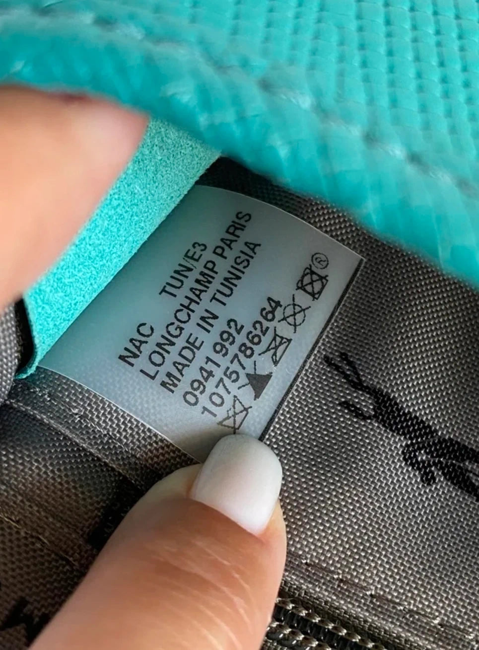 Longchamp quadri new turquoise mint leather crossbody bag - view 4
