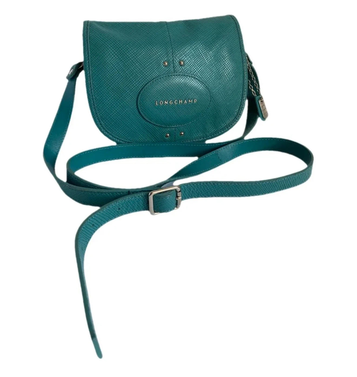 Longchamp quadri new turquoise mint leather crossbody bag - view 2