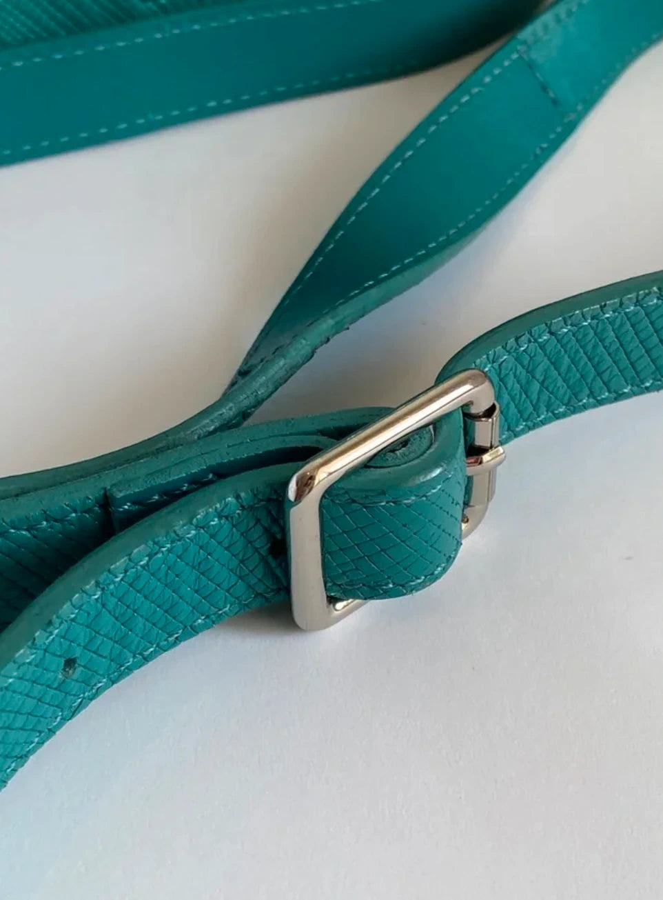Longchamp quadri new turquoise mint leather crossbody bag - view 8