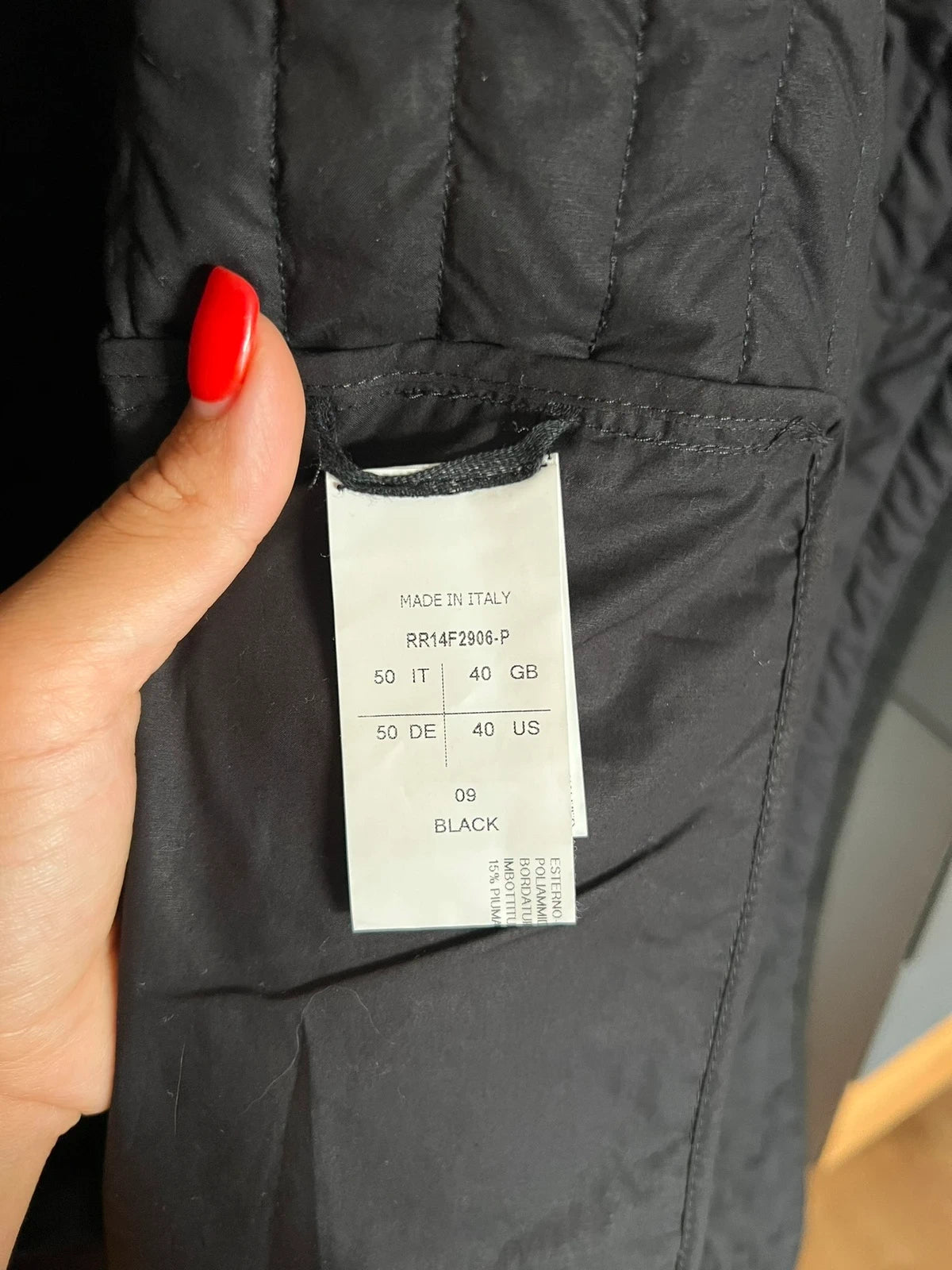 Rick Owens black cotton leather down sleeveless vest - view 10