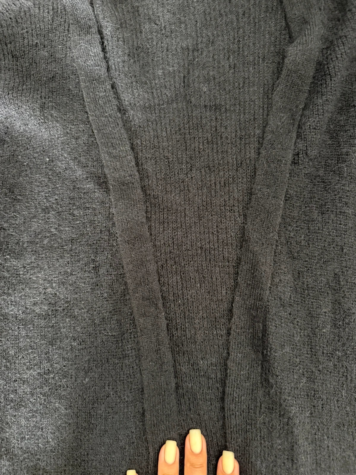 Des Petits Hauts black super kid mohair baby alpaca cardigan - view 4