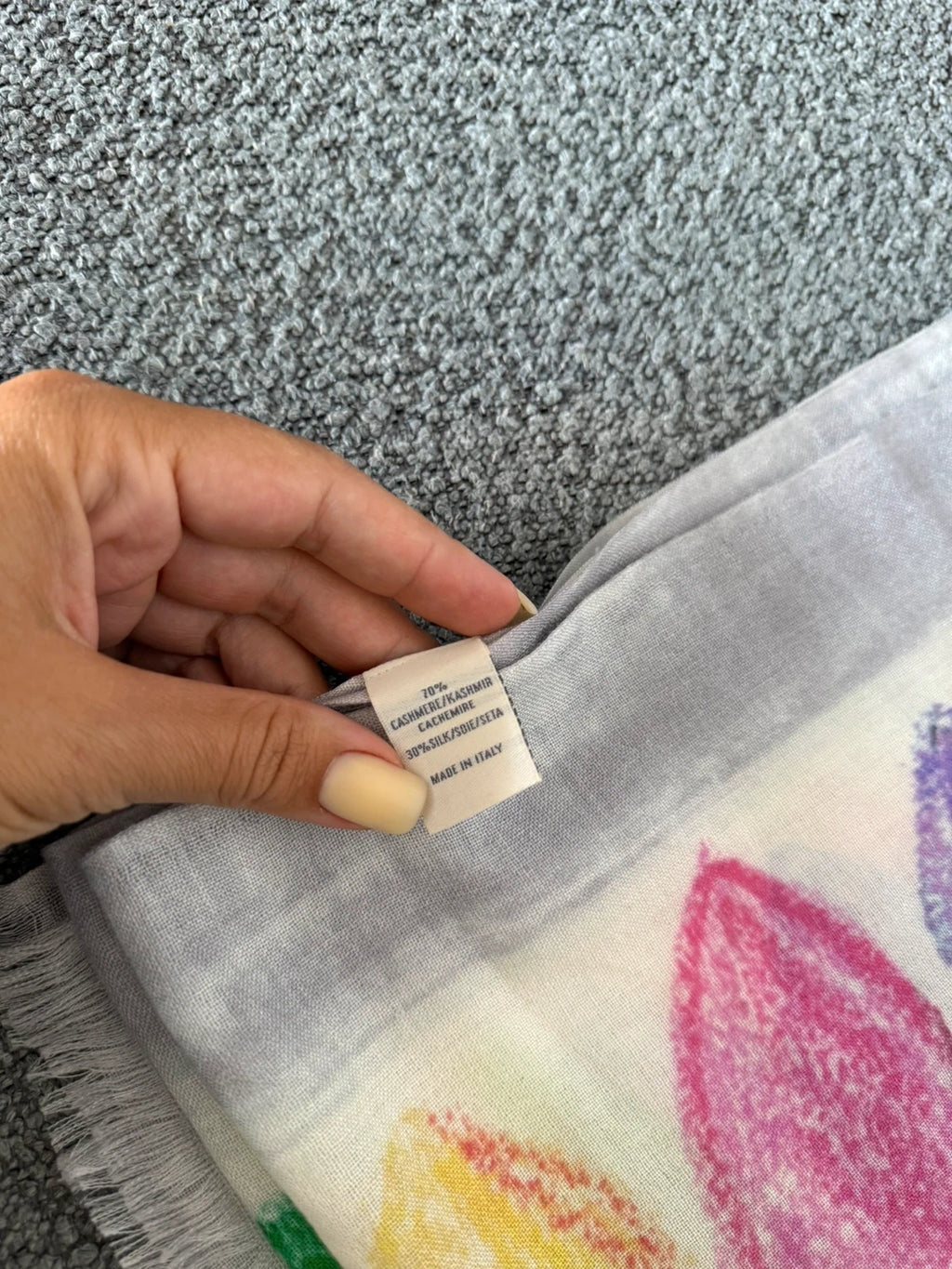 19 Andrea's 47 cashmere silk shawl scarf - view 8