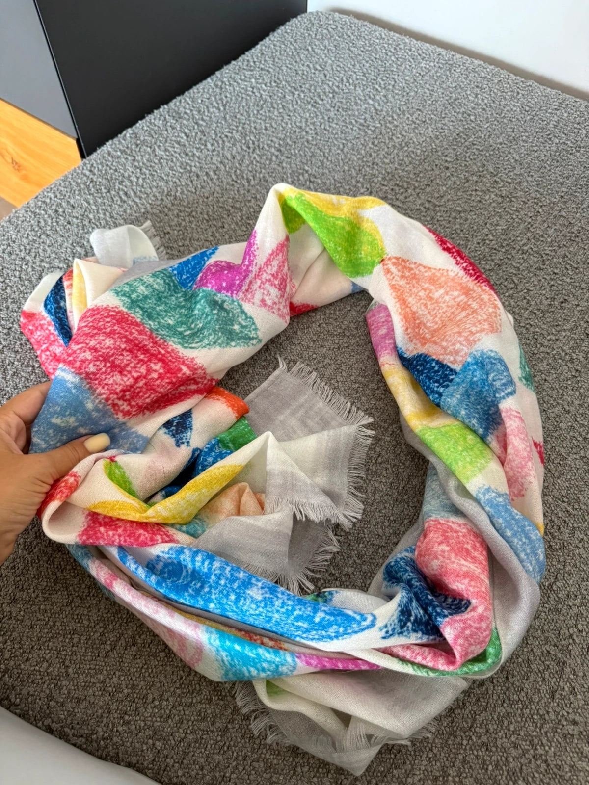 19 Andrea's 47 cashmere silk shawl scarf - view 7