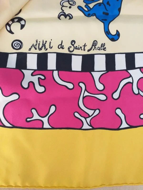 Niki de Saint Phalle silk dogs scarf - view 3