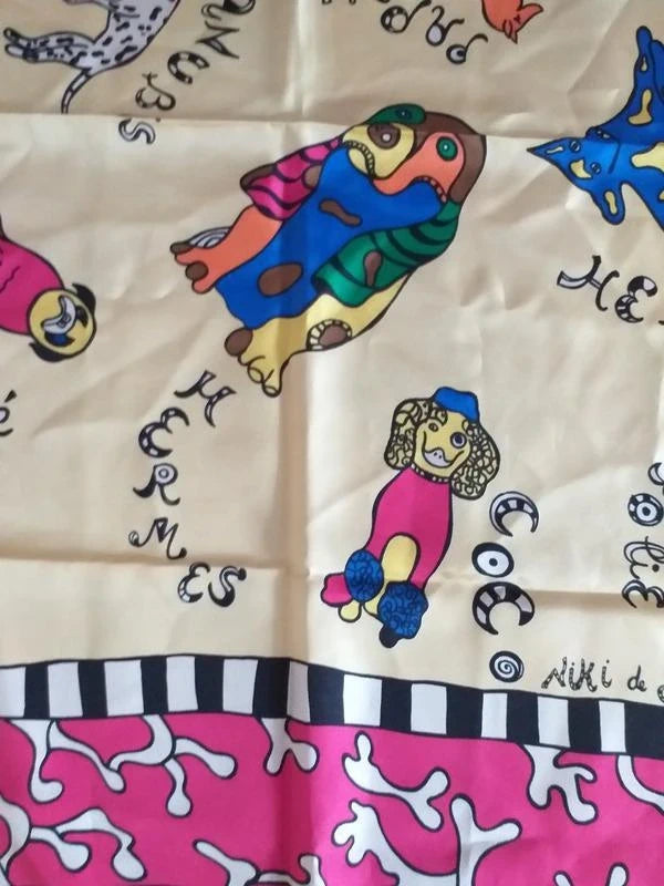 Niki de Saint Phalle silk dogs scarf - view 10