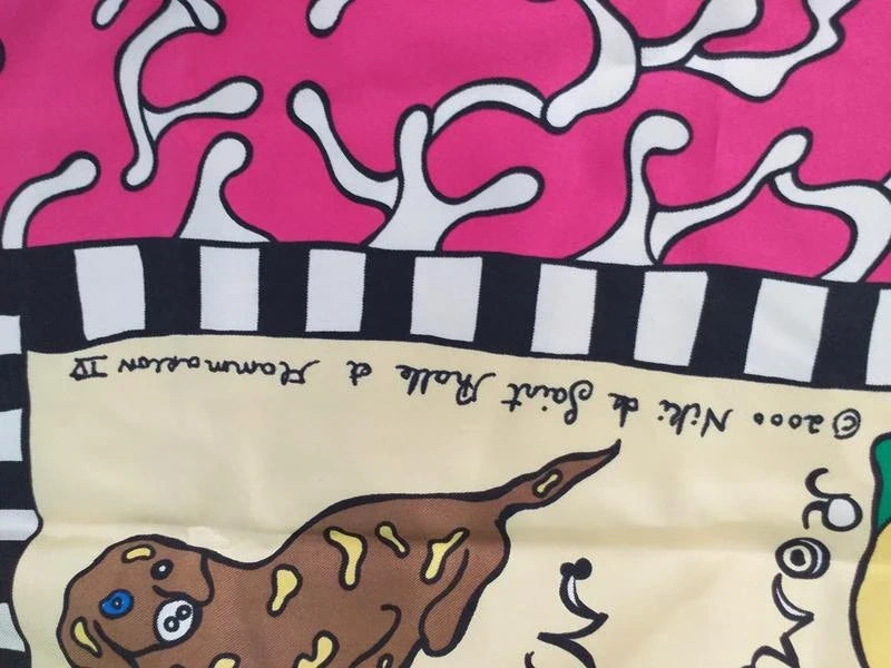 Niki de Saint Phalle silk dogs scarf - view 4