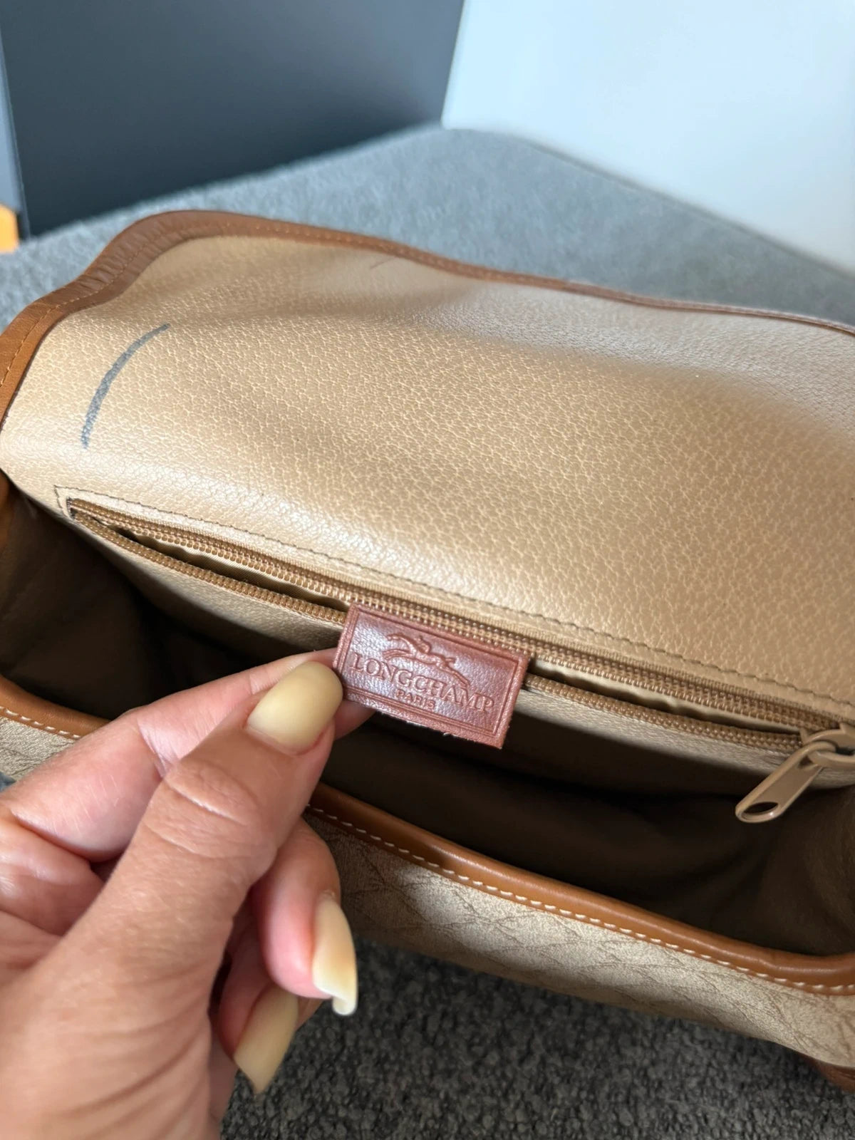 Longchamp vintage canvas leather crossbody bag - view 11