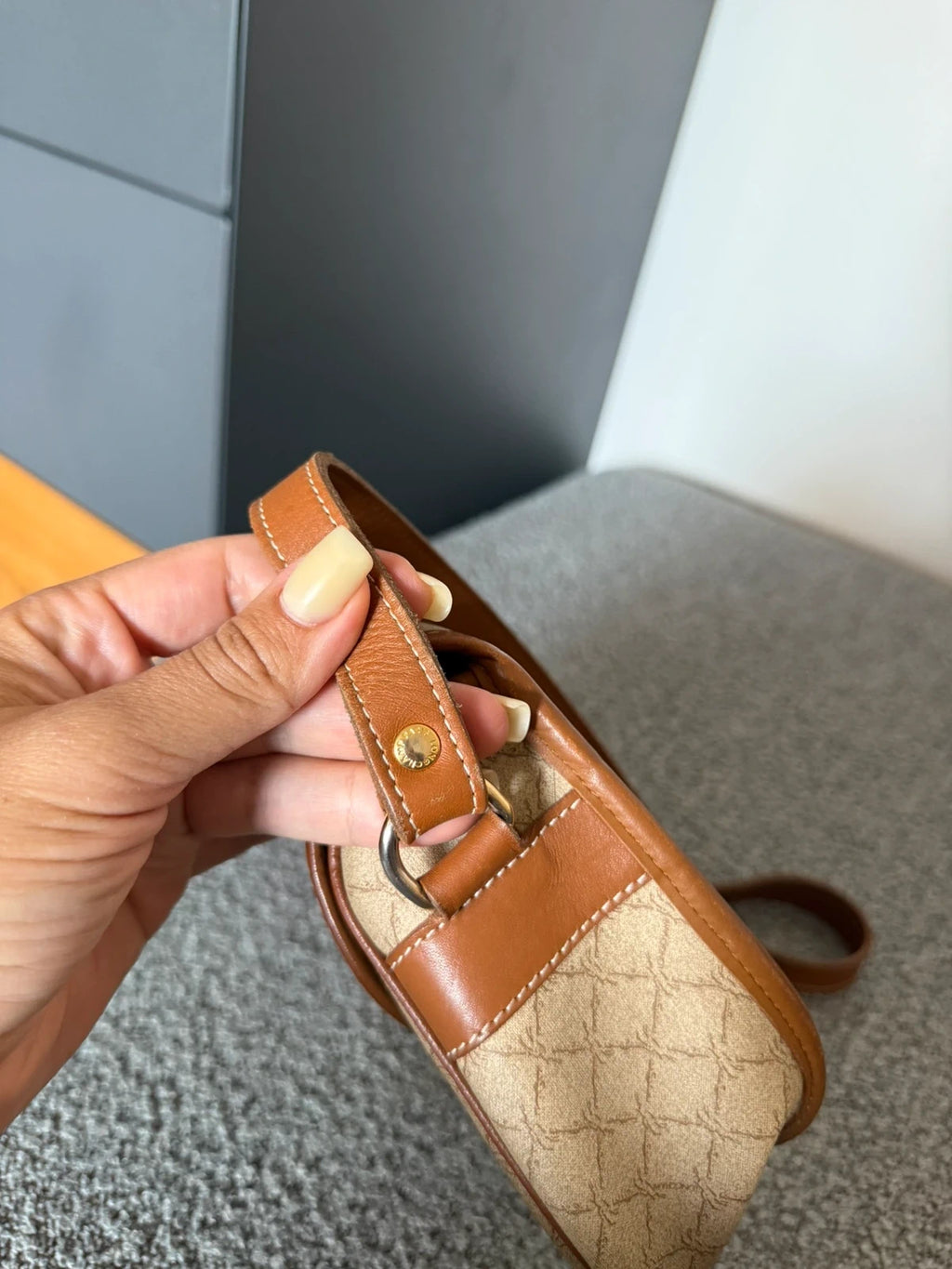 Longchamp vintage canvas leather crossbody bag - view 5