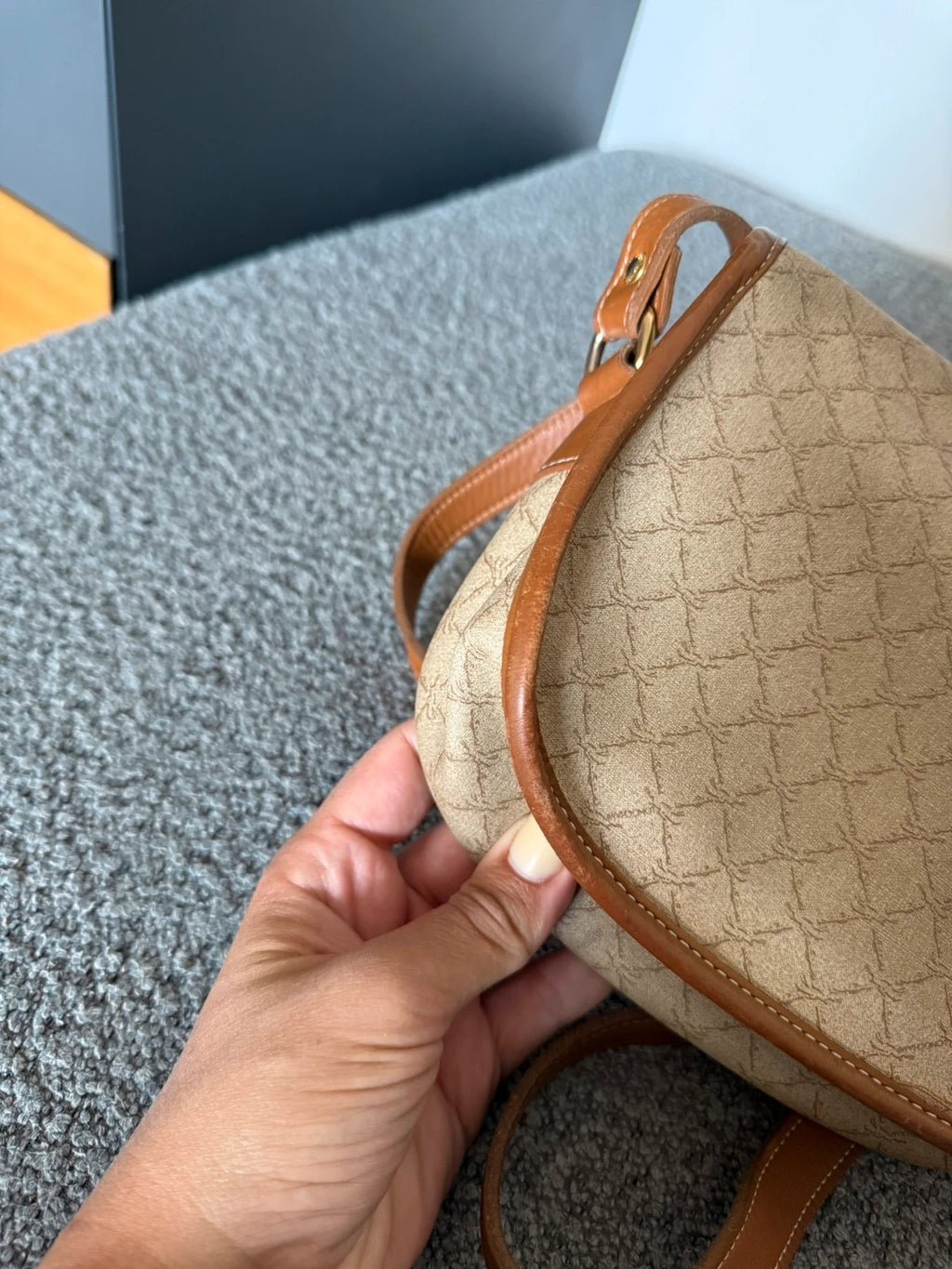 Longchamp vintage canvas leather crossbody bag - view 7